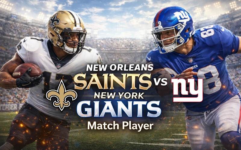 New Orleans Saints vs New York Giants Match Player Stats New Orleans Saints vs New York Giants Match Player Stats